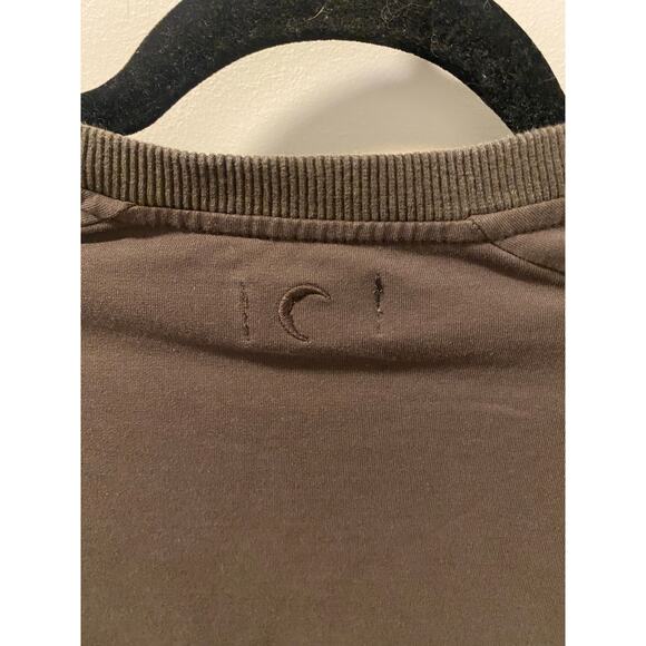 Zyia Active Vertical Zipper Crewneck sweatshirt in a brown/green color-Size XL - Picture 8 of 8